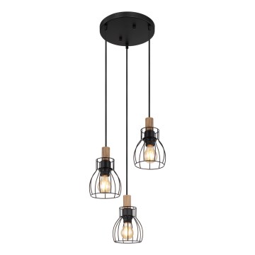 Globo - Lámpara colgante 3xE27/40W/230V
