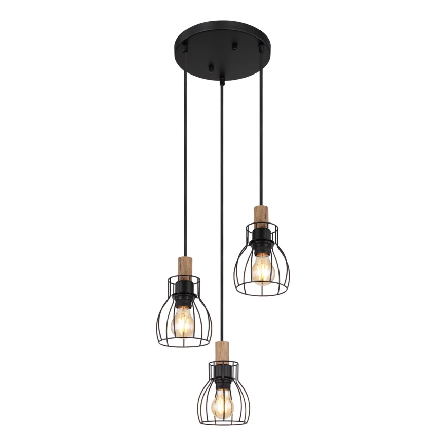 Globo - Lámpara colgante 3xE27/40W/230V