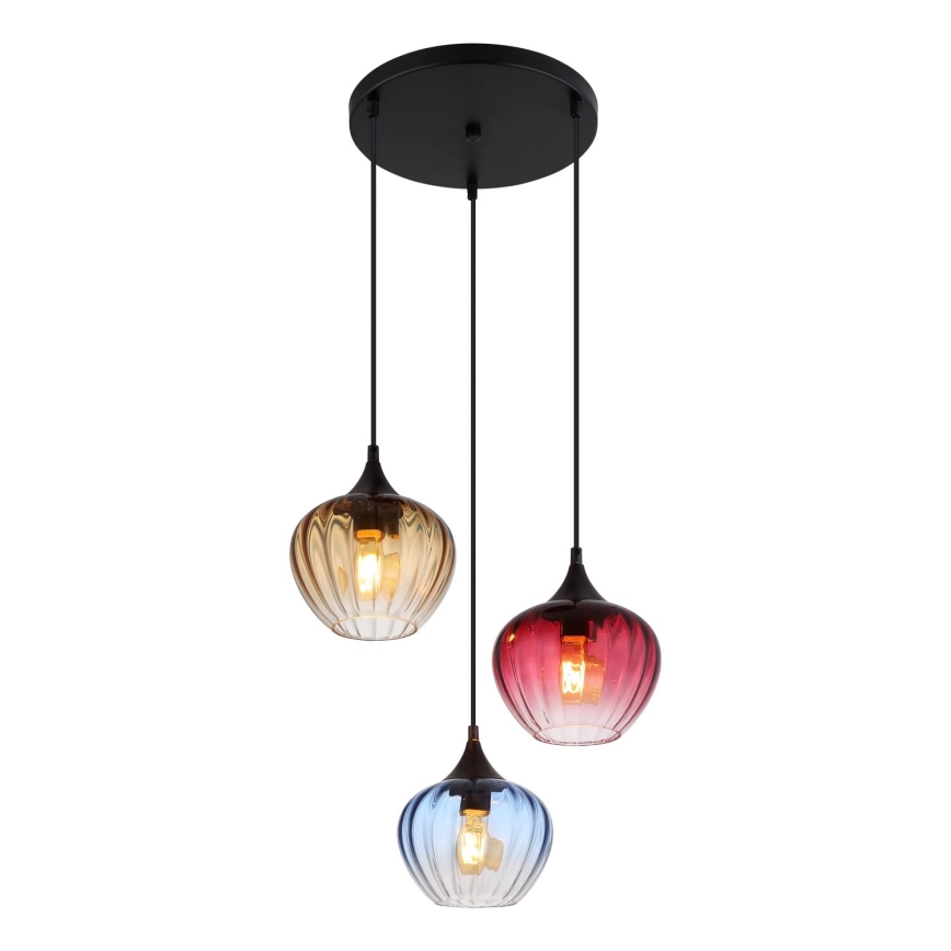 Globo - Lámpara colgante 3xE27/60W/230V