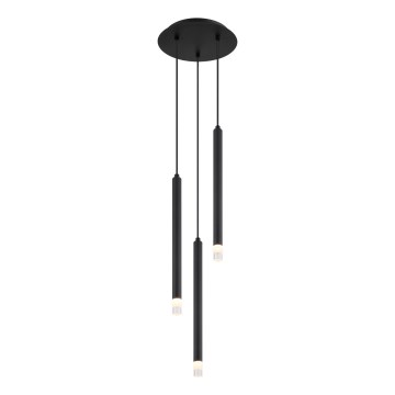 Globo - Lámpara colgante 3xG9/4W/230V diá. 24 cm negro