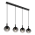 Globo - Lámpara colgante 4xE27/10W/230V negro