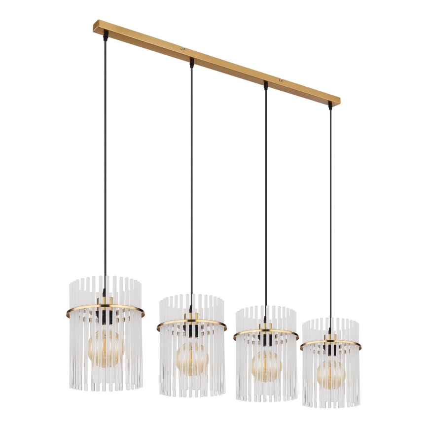 Globo - Lámpara colgante 4xE27/60W/230V dorado