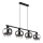 Globo - Lámpara colgante 4xE27/9W/230V negro