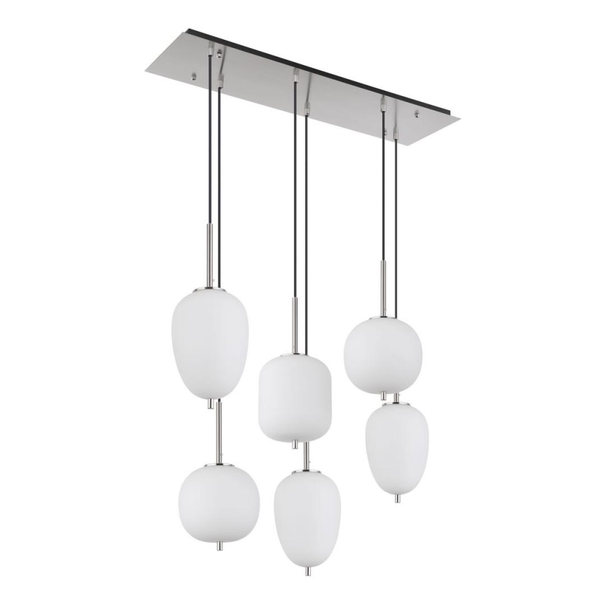 Globo - Lámpara colgante 6xE14/40W/230V cromo brillante