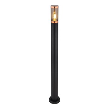 Globo - Lámpara de exterior 1xE27/23W/230V IP44 110 cm negro/cobre