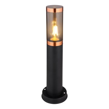 Globo - Lámpara de exterior 1xE27/23W/230V IP44 45 cm negro/cobre