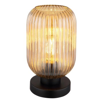Globo - Lámpara de mesa 1xE27/40W/230V marrón