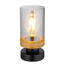 Globo - Lámpara de mesa 1xE27/40W/230V metal/madera