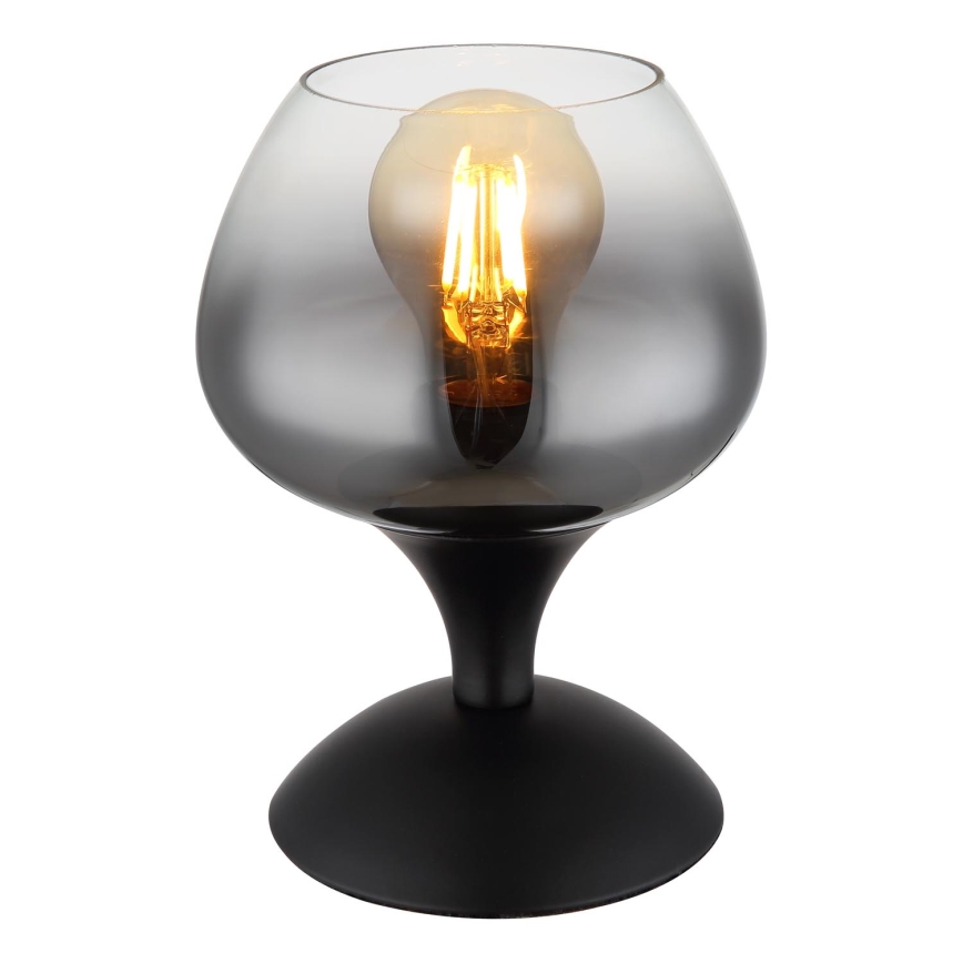Globo - Lámpara de mesa 1xE27/40W/230V negro
