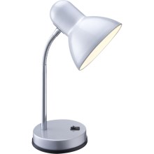Globo - Lámpara de mesa 1xE27/40W/230V plata