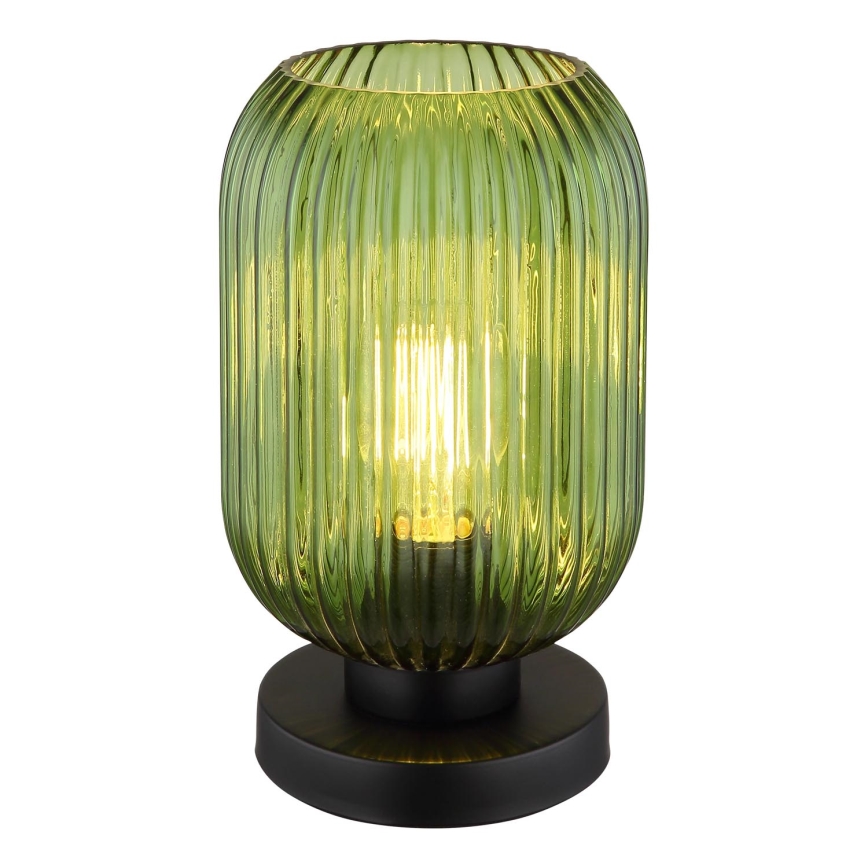Globo - Lámpara de mesa 1xE27/40W/230V verde