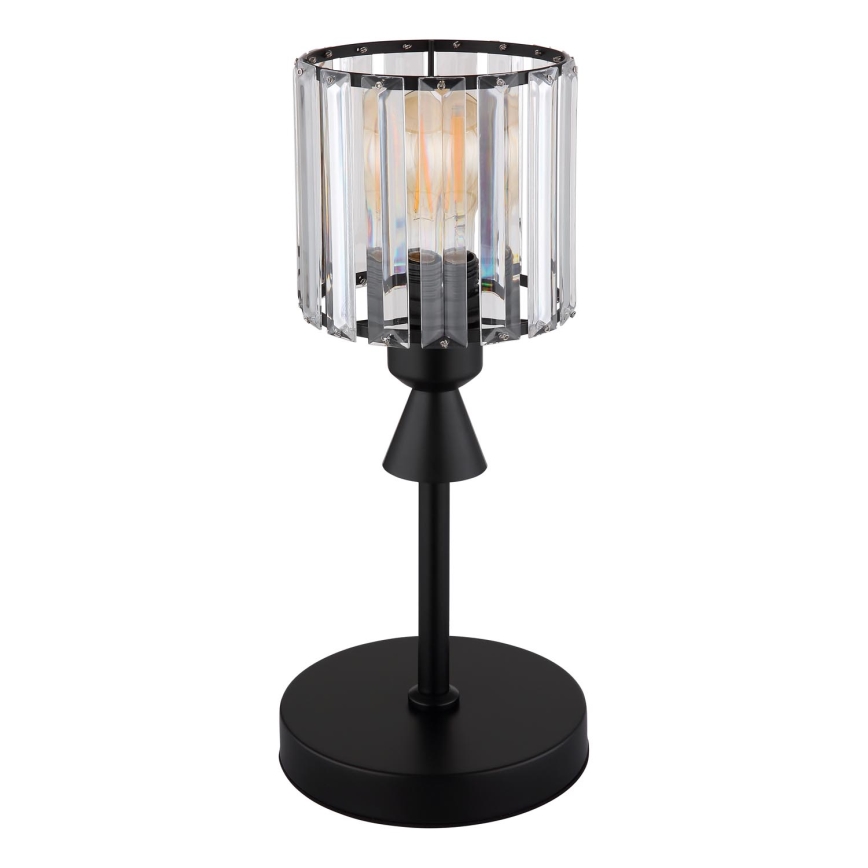 Globo - Lámpara de mesa 1xE27/60W/230V diá. 15 cm negro