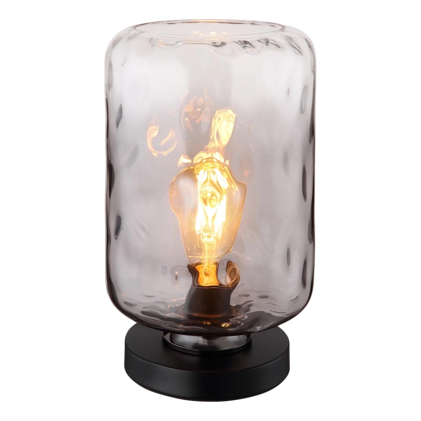 Globo - Lámpara de mesa 1xE27/60W/230V gris
