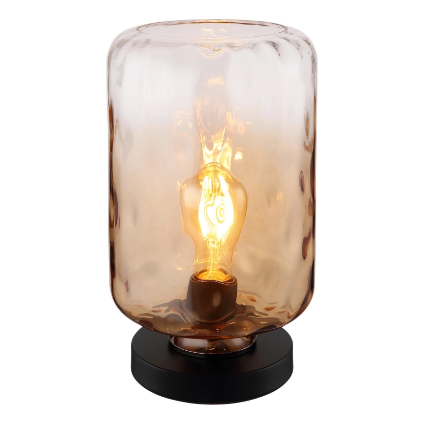 Globo - Lámpara de mesa 1xE27/60W/230V marrón
