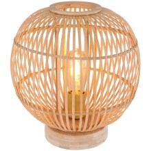 Globo - Lámpara de mesa 1xE27/60W230V bambú