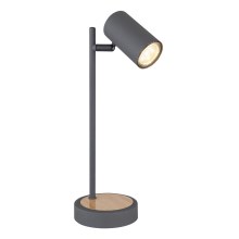 Globo - Lámpara de mesa 1xGU10/5W/230V gris/marrón