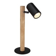Globo - Lámpara de mesa 1xGU10/5W/230V madera/metal