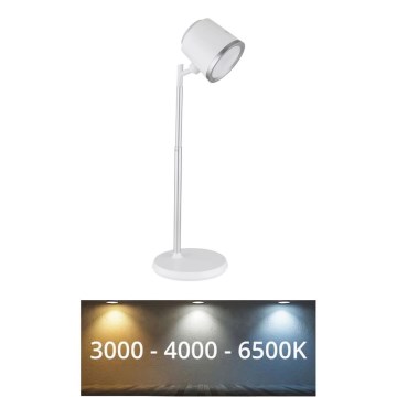 Globo - Lámpara de mesa regulable LED táctil 4en1 LED/6W/3,7V 3000K/4000K/6500K 1500 mAh USB blanco