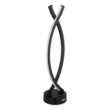 Globo - Lámpara de mesa regulable LED táctil LED/1W/3,7V 3000K 1800 mAh USB negro