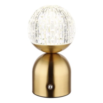 Globo - Lámpara de mesa regulable LED táctil LED/2,5W/3,7V 2700/4000/6500K 1800 mAh USB latón