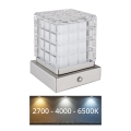 Globo - Lámpara de mesa regulable LED táctil LED/2,5W/3,7V 2700K/4000K/6500K 1800 mAh USB cromo mate