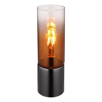 Globo - Lámpara de mesa táctil 1xE27/25W/230V diá. 9 cm negro/cobre