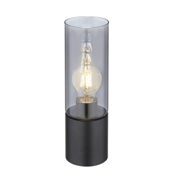 Globo - Lámpara de mesa táctil 1xE27/25W/230V diá. 9 cm negro