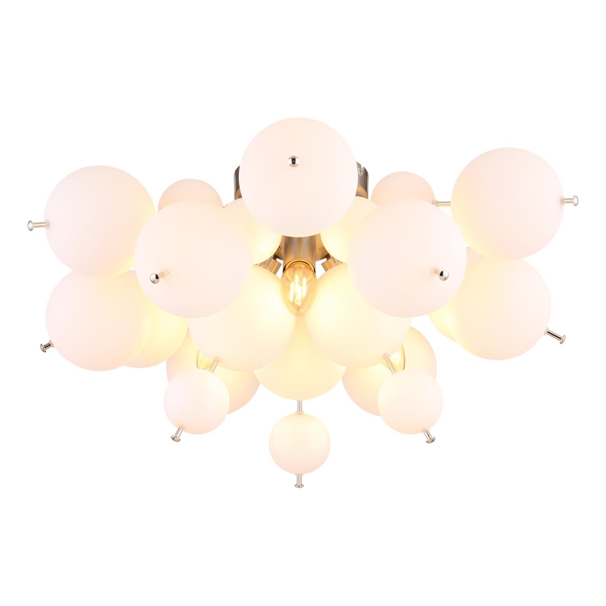 Globo - Lámpara de techo 3xE14/25W/230V diá. 55 cm blanco
