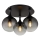 Globo - Lámpara de techo 3xE27/10W/230V diá. 46 cm negro