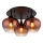 Globo - Lámpara de techo 3xE27/40W/230V diá. 45 cm cobre