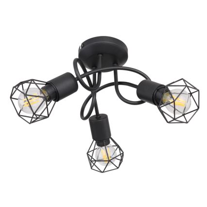 Globo - Lámpara de techo LED 3xE14/6W/230V negro