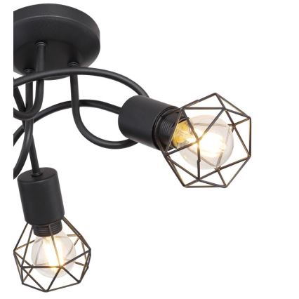 Globo - Lámpara de techo LED 3xE14/6W/230V negro