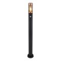 Globo - Lámpara exterior con sensor 1xE27/15W/230V IP44 110 cm negro/cobre