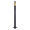 Globo - Lámpara exterior con sensor 1xE27/15W/230V IP44 110 cm negro