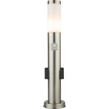 Globo - Lámpara LED de exterior con sensor y 2 enchufes LED/9W/230V IP44