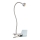 Globo - Lámpara LED flexible pequeña con clip LED/3W/230V cromo mate