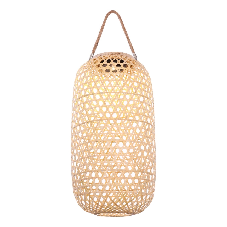 Globo - Lámpara solar LED LED/0,06W/3V bambú IP44