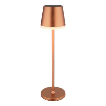 Globo - Lámpara solar LED LED/0,6W/3V 3000K IP44 cobre