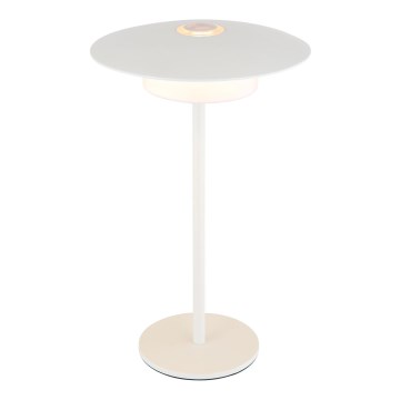 Globo - LED Lámpara de mesa táctil recargable para exterior LED/3W/3,7V 1800/2700/3000K IP44 1800 mAh blanco