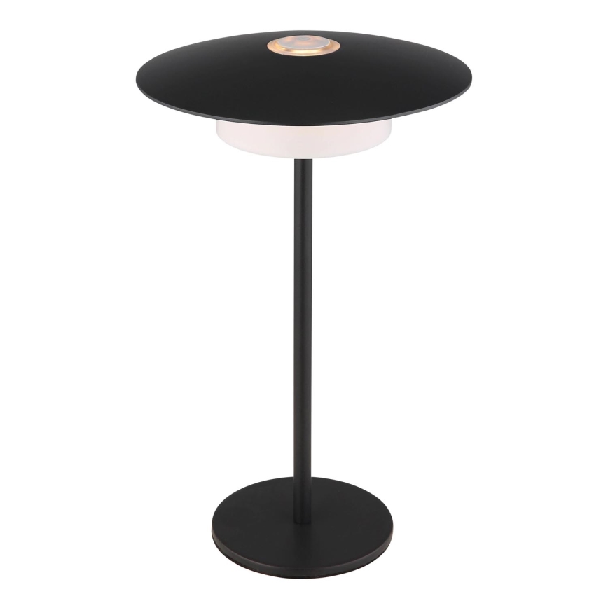 Globo - LED Lámpara de mesa táctil recargable para exteriores LED/3W/3,7V 1800/2700/3000K IP44 1800 mAh negro