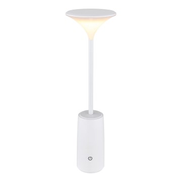Globo - LED Lámpara de mesa táctil recargable y regulable LED/1,2W/3,7V 3000K 1500mAh blanco