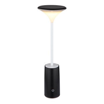 Globo - LED Lámpara de mesa táctil recargable y regulable LED/1,2W/3,7V 3000K 1500mAh negro