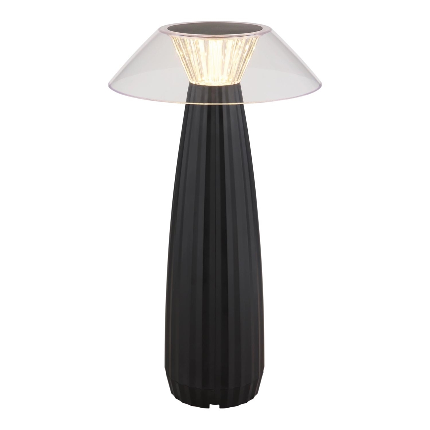 Globo - LED Lámpara de mesa táctil recargable y regulable LED/1W/3,7V 3000K 1200mAh negro