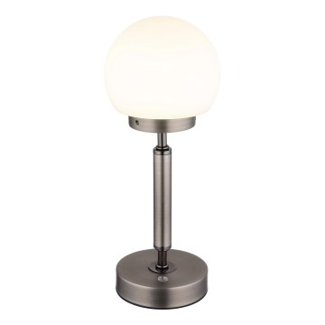 Globo - LED Lámpara de mesa táctil recargable y regulable LED/2,5W/5V 1800mAh 2700/4000/6500K antracita