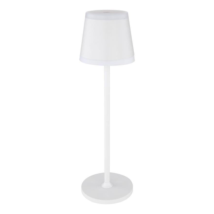 Globo - LED Lámpara de mesa táctil recargable y regulable LED/4,6W/230V 1800 mAh USB IP54 blanco