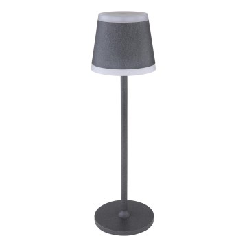 Globo - LED Lámpara de mesa táctil recargable y regulable LED/4,6W/3,7V 3000K 1800mAh gris IP54