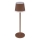 Globo - LED Lámpara de mesa táctil recargable y regulable LED/4,6W/3,7V 3000K 1800mAh marrón IP54