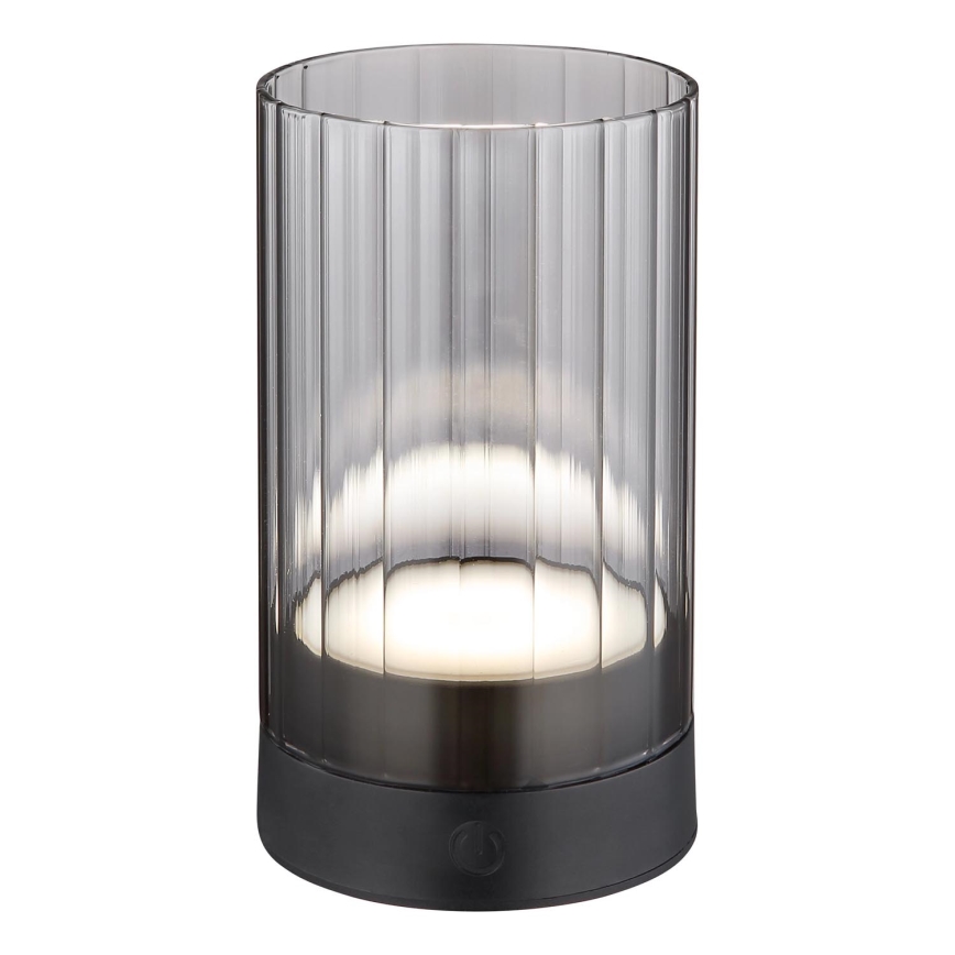 Globo - LED Lámpara de mesa táctil recargable y regulable para exteriores LED/2W/3,7V 2700/4000/6500K 1200mAh IP44 gris