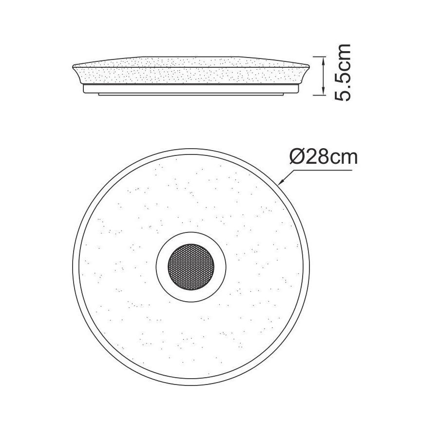 Globo - LED RGBW Lámpara de baño regulable con altavoz LED/18W/230V 3000-6500K IP44 + control remoto