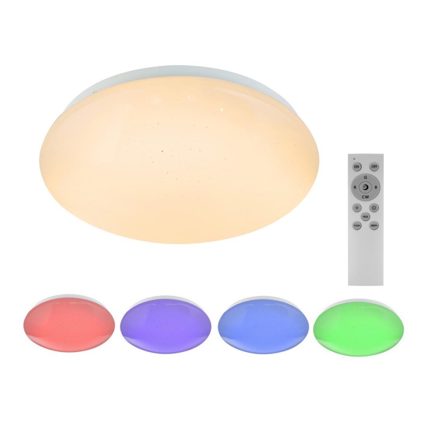 Globo - LED RGB Plafón regulable 1xLED/12W/230V + 1xLED/3W